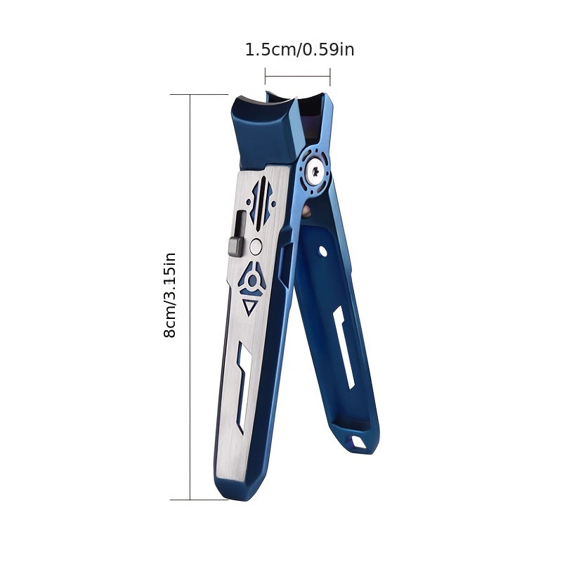 Large Opening Splash proof Nail Clipper Stainless Steel Nail Cutter