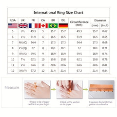 Heart Ring Rhinestones Ladies Accessories