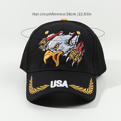 Eagle Embroidery Baseball Cap Lightweight Dad Hat Adjustable Sunshade