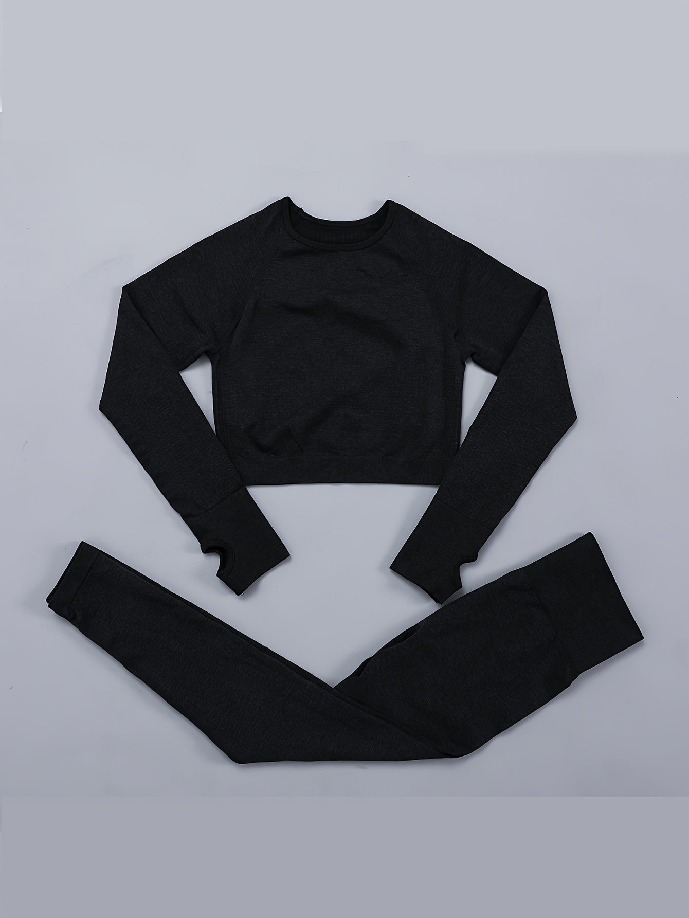 5PCS Seamless Yoga Sets Crop Tee, Racer Back Vest, High Waist Short, Running Leg