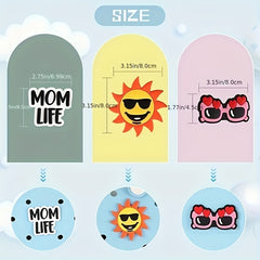 3 Pcs Cartoon Bag Decor Silicone Tote Beach Handbag Charms
