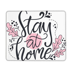 Stay At Home Font Pattern Mouse Pad 20x24cm