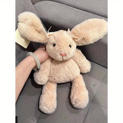 Cute Bunny Rabbit Doll with Expressive Eyes & Pink Ears