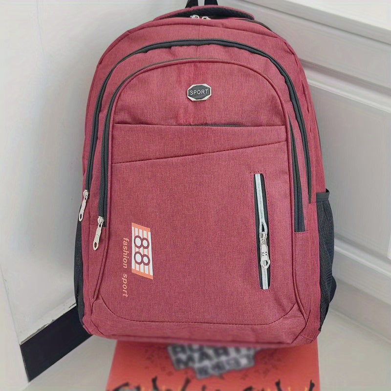 Large Capacity Travel Backpack Lightweight Nylon Laptop Bag Women's Casual