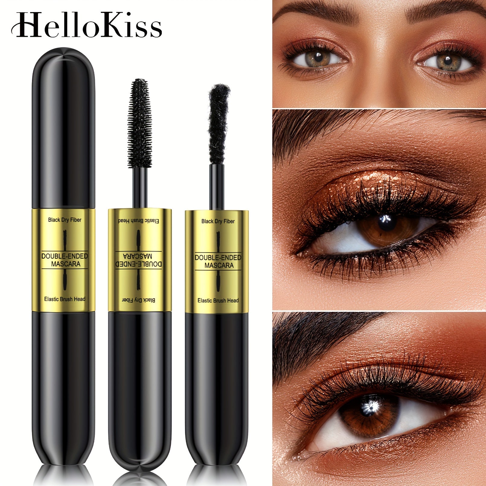 Double Headed 2-in-1 Fiber Mascara Waterproof Long Lasting