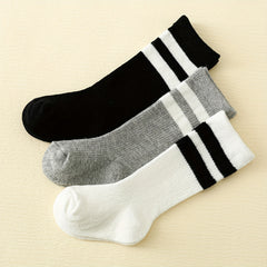 Toddler Girls Striped Cotton Crew Socks Kids Children's Socks