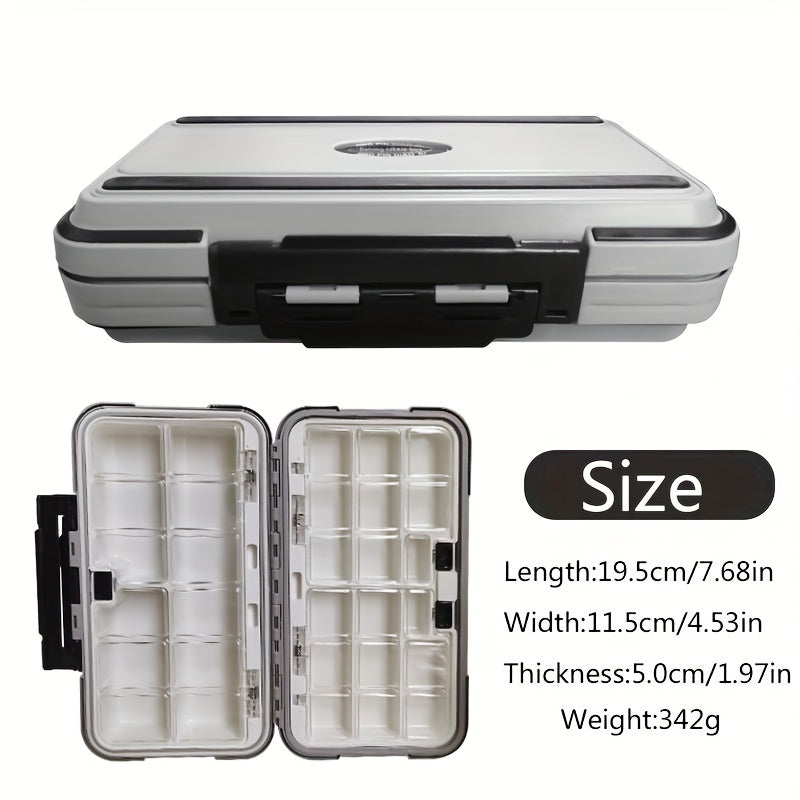 Double Sided Waterproof Fishing Gear Box Hook Bait Storage Tackle
