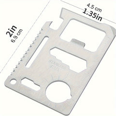 Multitool Outdoor Camping Pocket Tools 11 in 1 Lifesaving Card Survival Tool