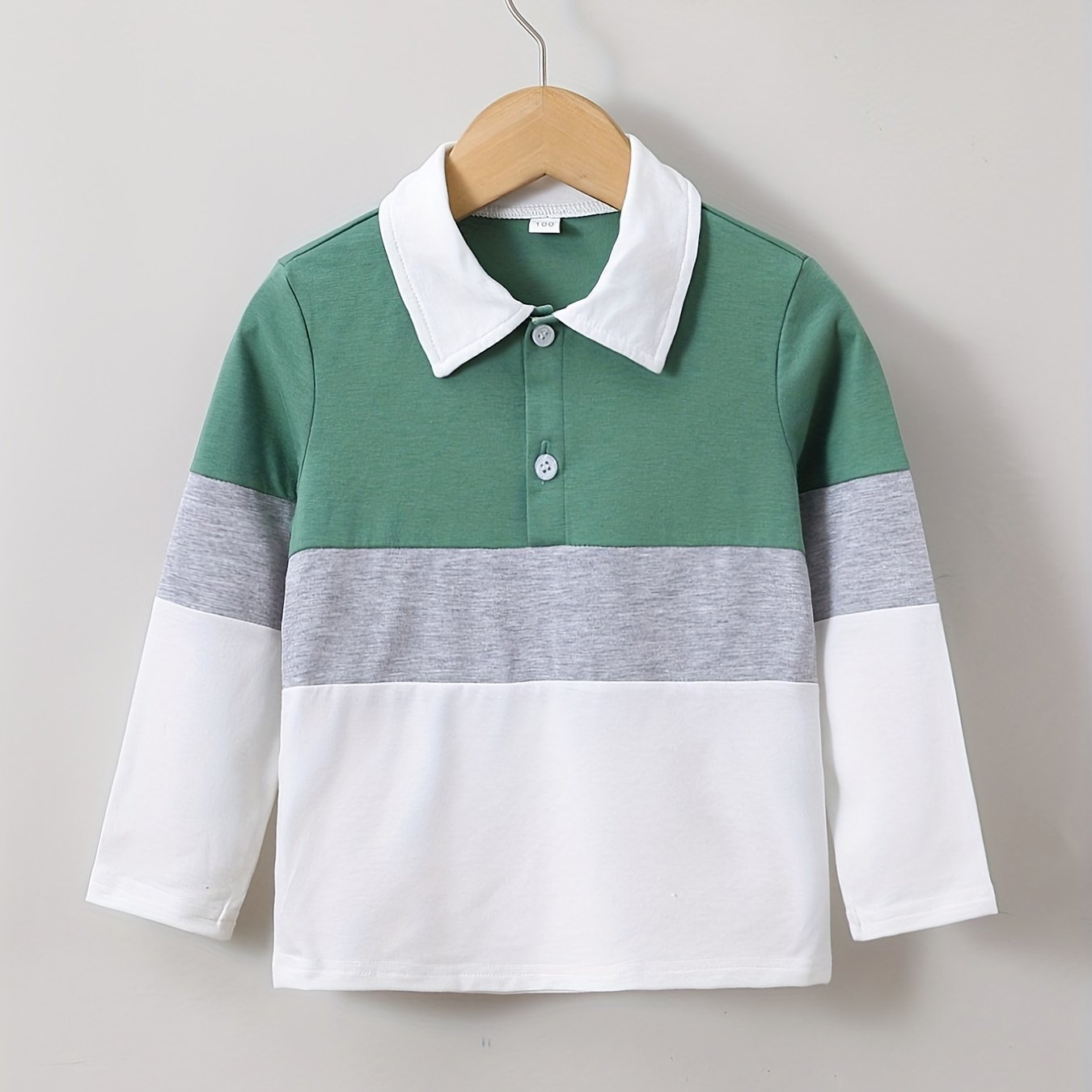 Boys Block Long Sleeve Tops