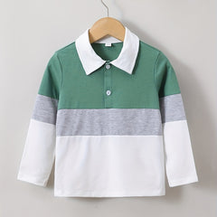 Boys Block Long Sleeve Tops