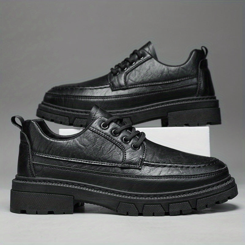 Men's Leather Derby Shoes Wear resistant Non Slip Dress Shoes