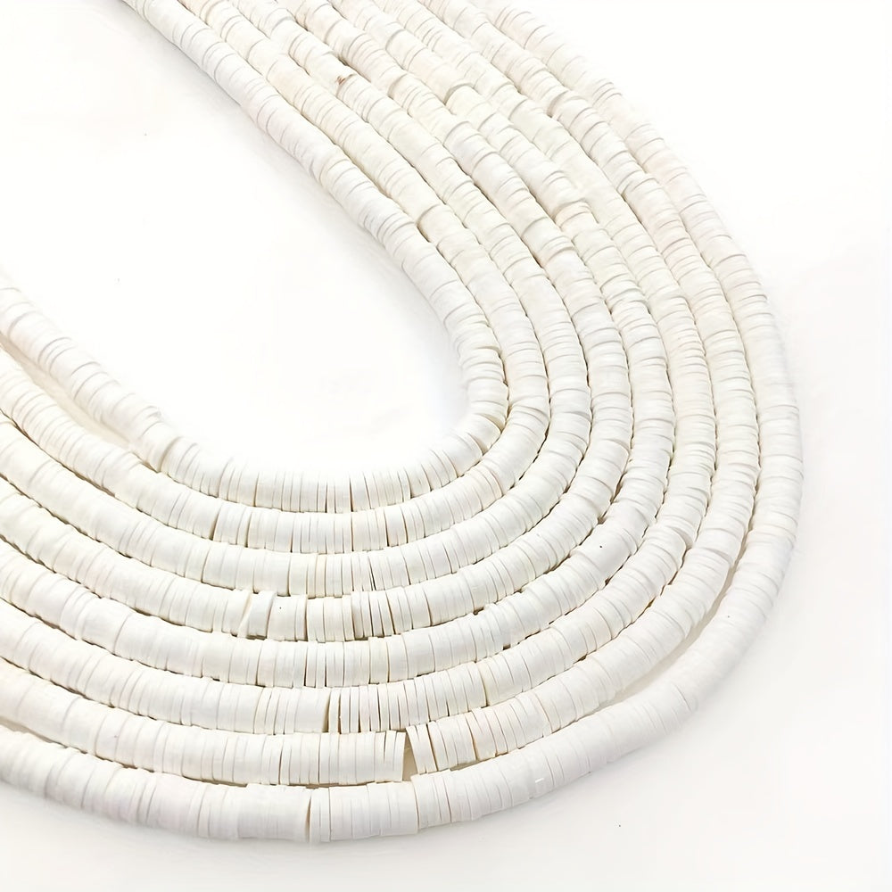 3600pcs 10 Strands Clay Beads For Jewelry Making 6mm