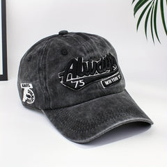 American Retro Hats Women Do Old Baseball Cap Washed Denim Cap
