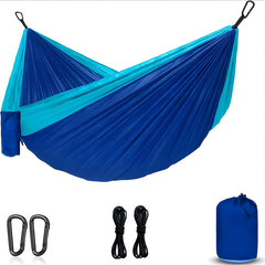 Portable Double Hammock For Outdoor Travel Backpacking Nylon Swing Hammock