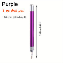 1pc Purple Diamond Painting Tool Lighting Point Pen 5D Painting Diamonds