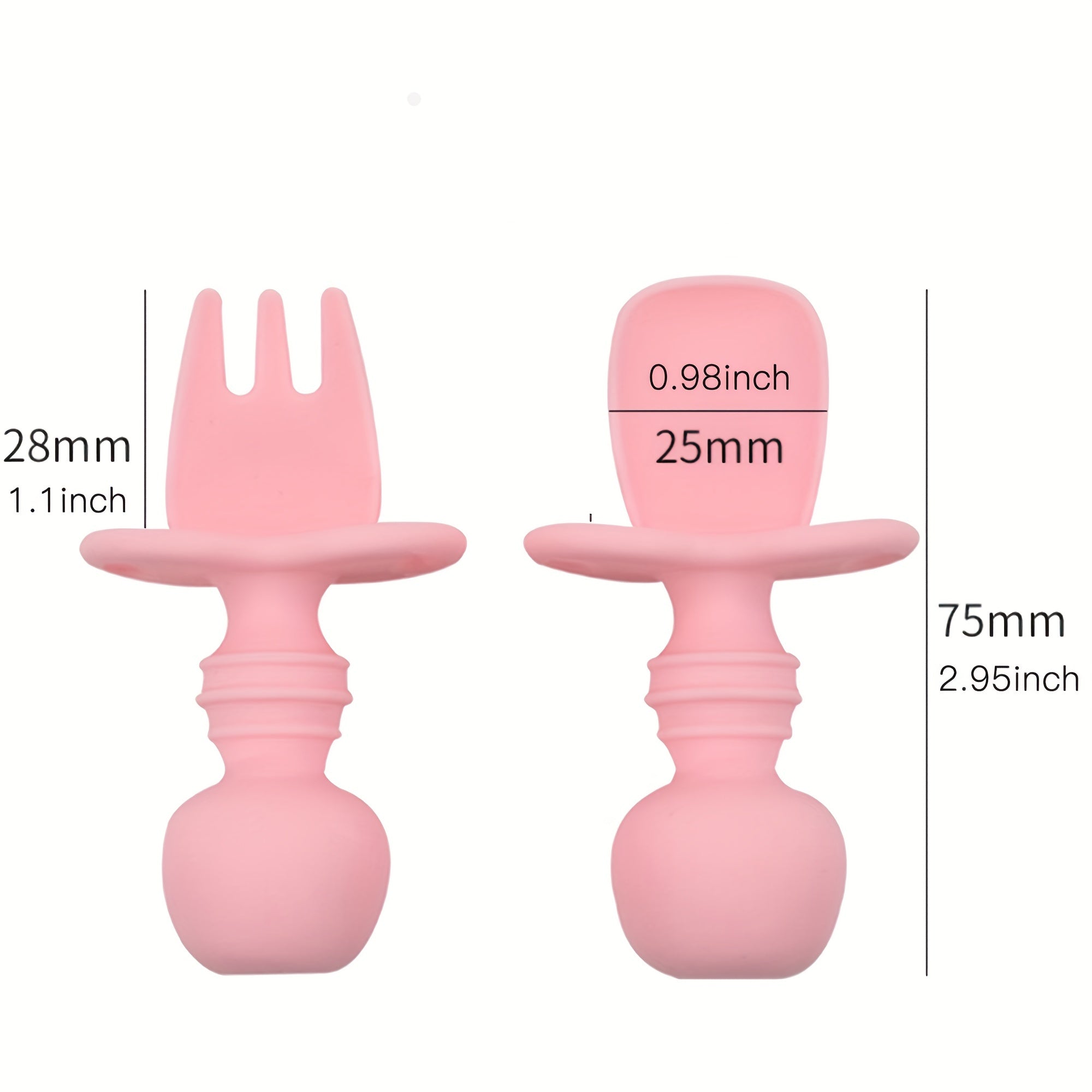 2pcs BPA-Free Panda Training Fork & Spoon Set