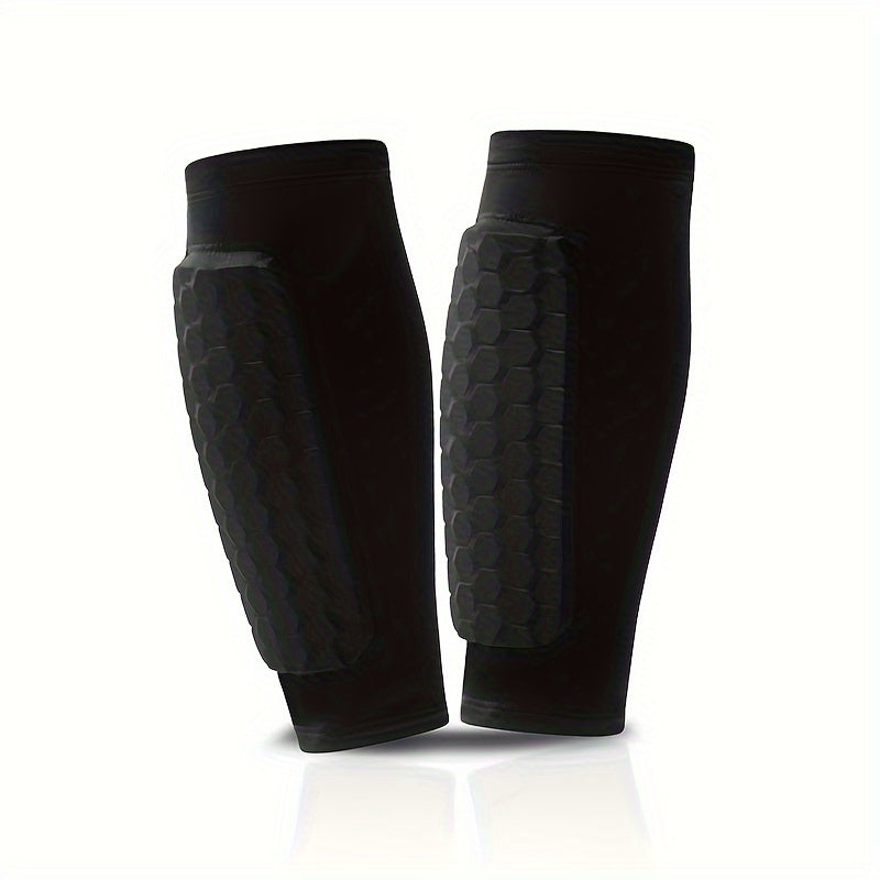 Soccer Shin Guard Shin Pads Honeycomb Pad Support Protector Size Up