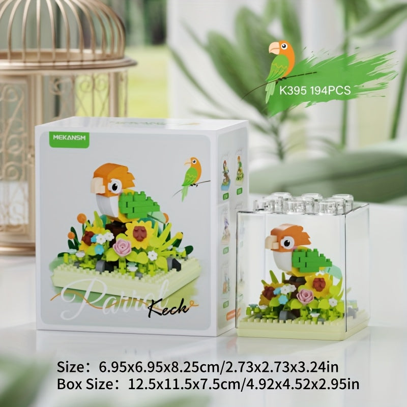 Colorful Parrot Series Educational Toy with Dust Cover