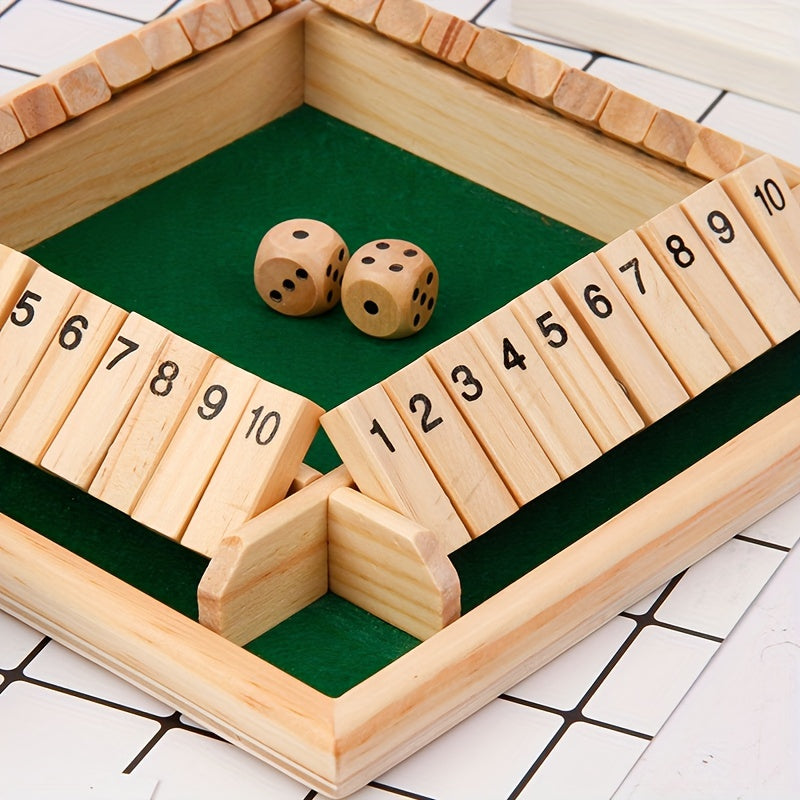 Wooden Number Dice Party Drinking Game Toys Board Game Props
