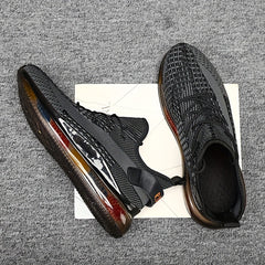 Men's Lightweight Lace-Up Sneakers for Running