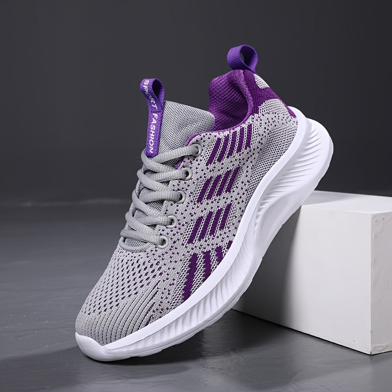 Women's Breathable Trail Running Sneakers with Thick Bottom