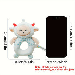 Musical Baby Rattle Toy Sheep Soft Polyester Soothing Music Vibrant Colors
