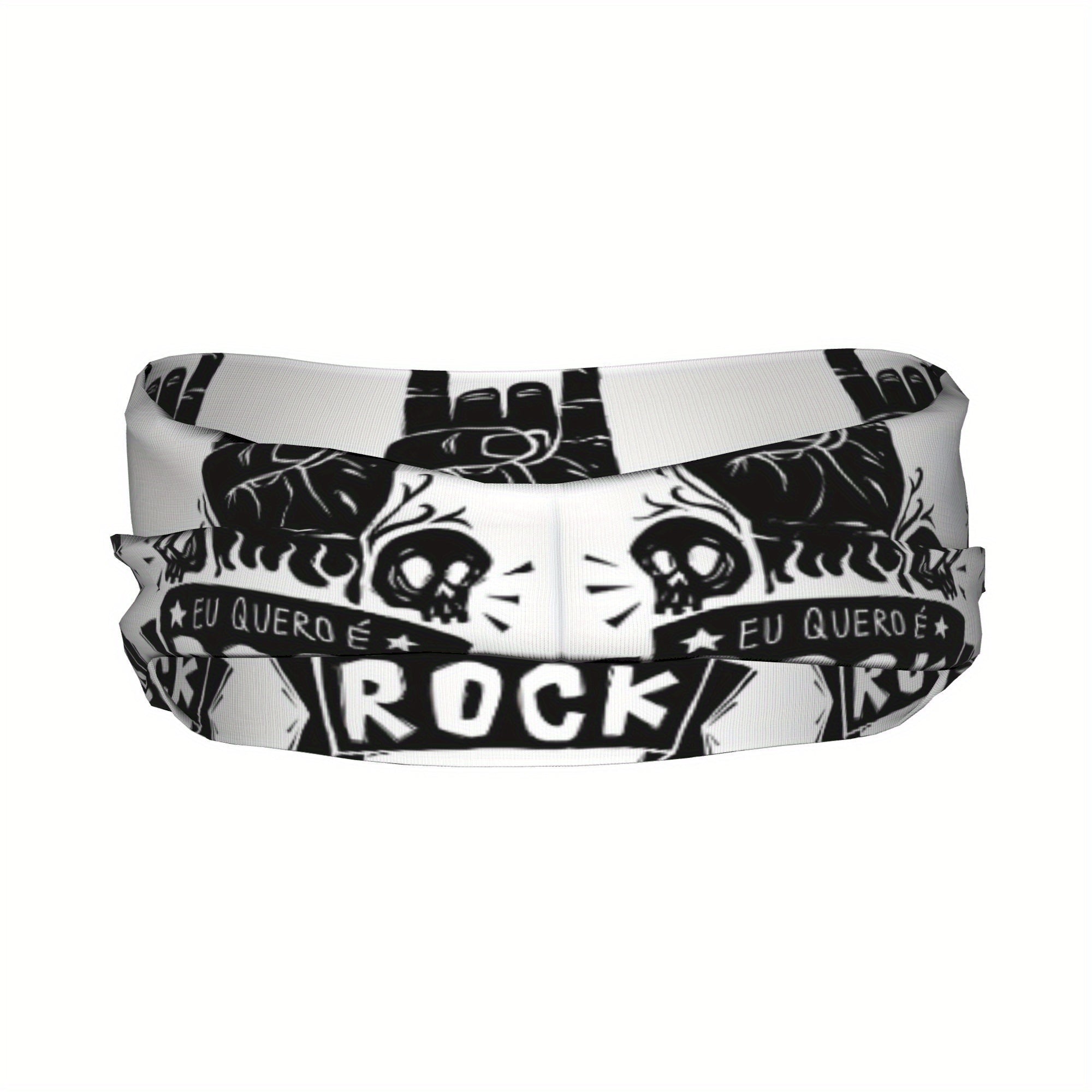 Rock 'n' Roll Sports Headband Sweat Wicking Polyester Yoga Gym Running