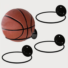 Basketball and Football Storage Rack Wall Mounted Display Frame