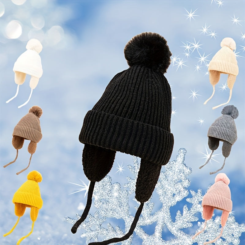 Middle School Boy's Ear Protection Winter Hat