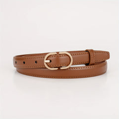 Girls Boys Oval Buckle Belt Fashion Accessory for Jeans Pants
