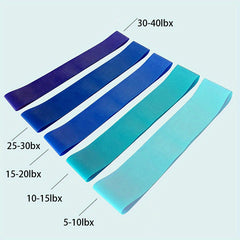 5pcs TPE Yoga Elastic Band Fitness Resistance Band for Buttocks Lifting
