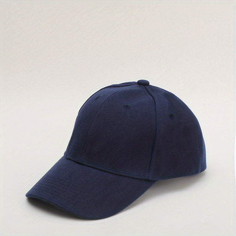 Adjustable Baseball Caps for Men and Women - Solid Visor Dad Hats