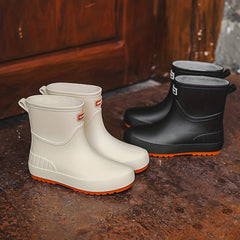 Women's Waterproof Non slip Rain Boots Wear Resistant Short Boots
