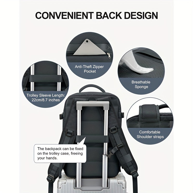 Travel Minimalist Luggage Backpack Solid Rucksack