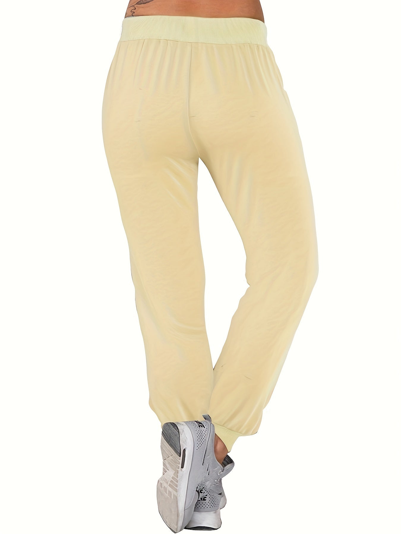 Tie Waist Jogger Pants with Pockets for Women
