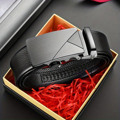 Men's Leather Belt Auto Buckle Business Casual Pants Belt