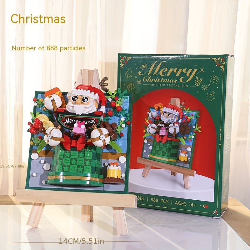 Santa Miku 3D Print Blocks Holiday Decor Birthday Gift