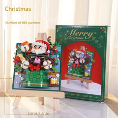 Santa Miku 3D Print Blocks Holiday Decor Birthday Gift