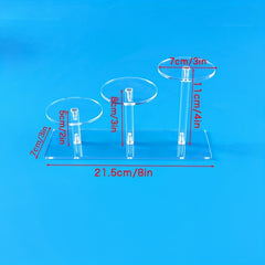 Transparent Acrylic Display Shelf for Cosmetics Perfume Antique Display