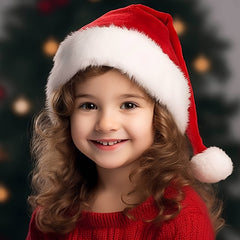 4pcs Santa Hat Christmas Hat Holiday Adults Soft Comfortable Velvet Thickened