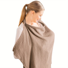 Breathable 100% Cotton Nursing Cover with Rigid Hoop