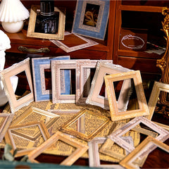 30pcs Retro Court Style Hand Account Book Collage Card DIY Decoration Set