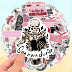 50pcs Romantic Stickers for Laptops Guitars & More Heart Flower & Star Design
