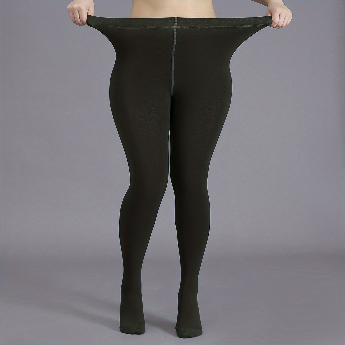 Solid High Rise Stockings