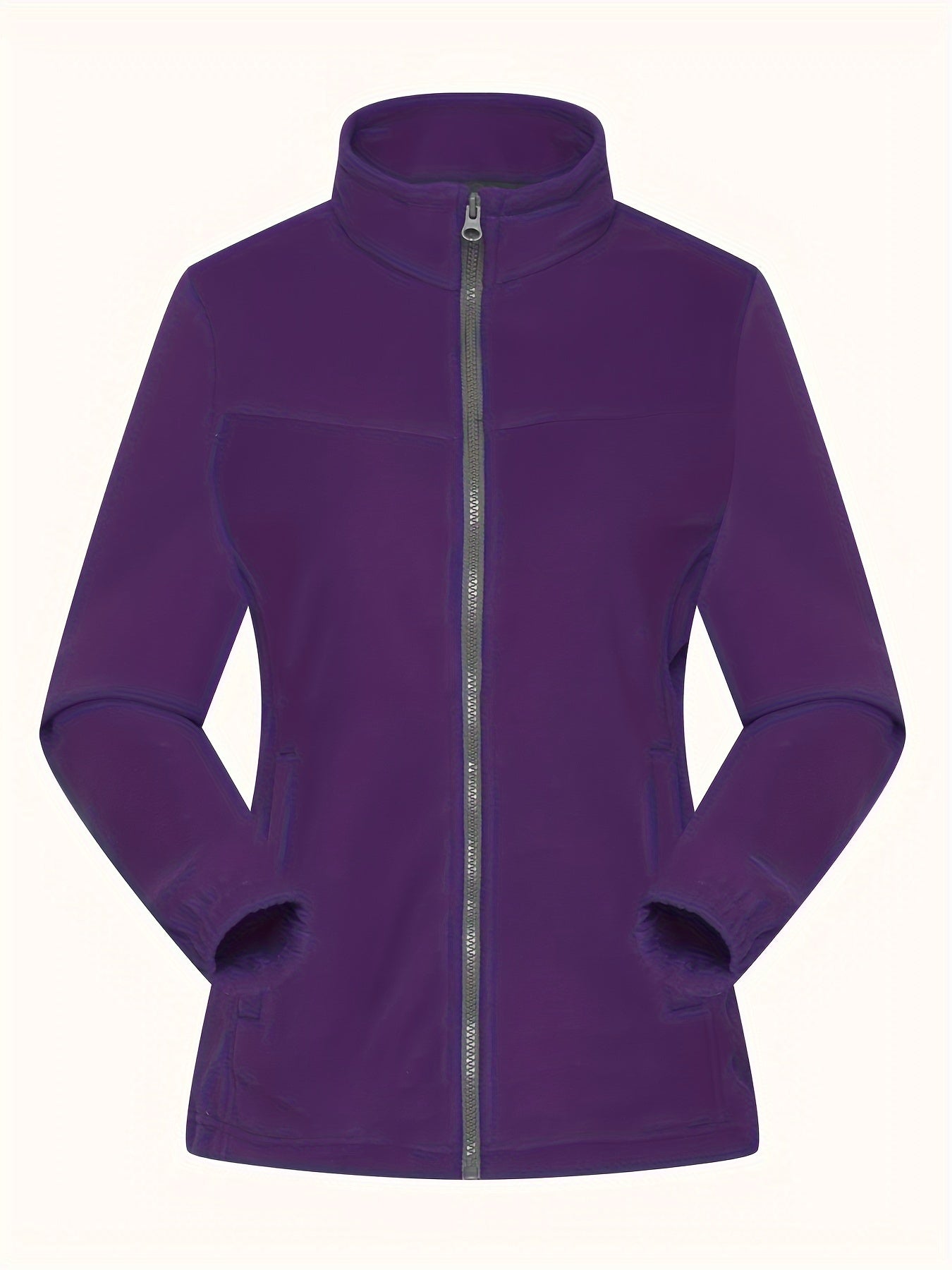 Women's Zip-Up Sports Jacket Windproof Fleece Coat