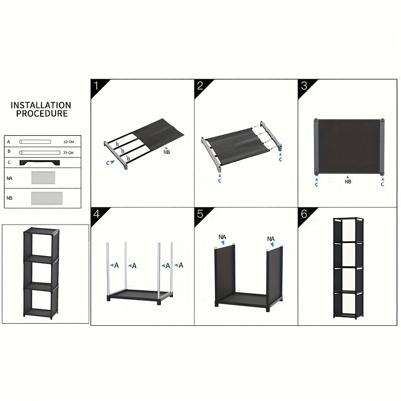 1pc DIY Bookshelf Assembly Functional Book And Newspaper Rack