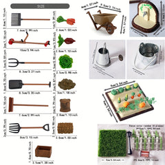 Fairy Garden Planting Kit with Watering Can and Mini Furniture