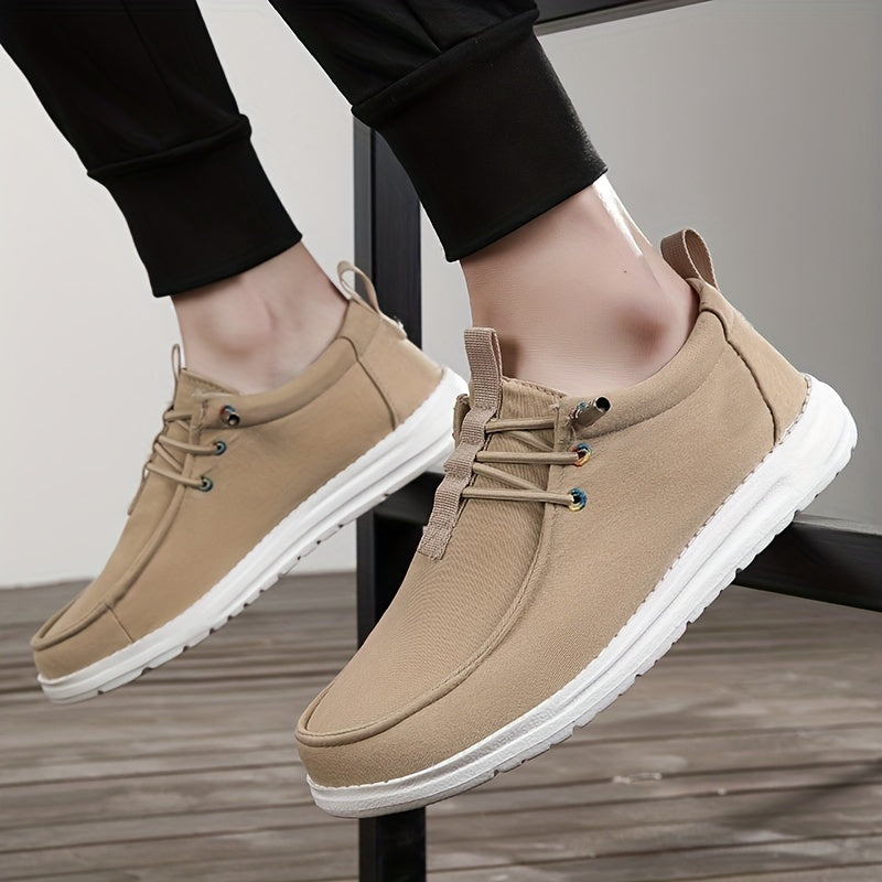 Men's Lightweight Canvas Loafer Shoes Slip On Casual Shoes