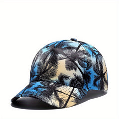 Casual Coconut Tree Print Sunscreen Baseball Cap