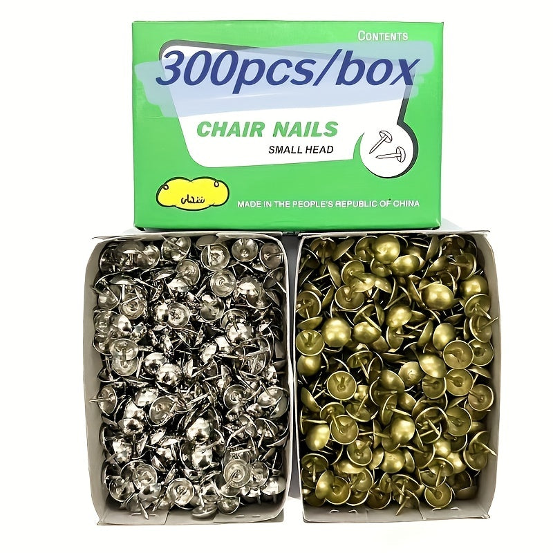 300pcs Silvery Bronze Thumb Tacks with Round Head